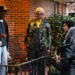 Joanice meets with community members