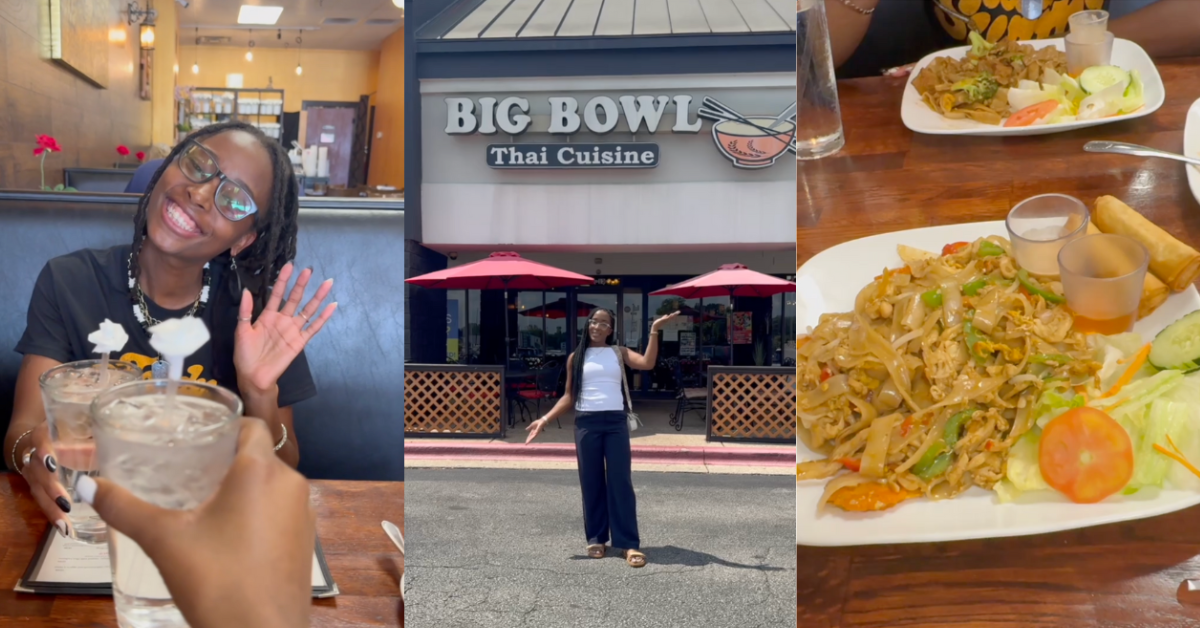 Image collage of Maci and Kiera trying Huntsville’s local food spots