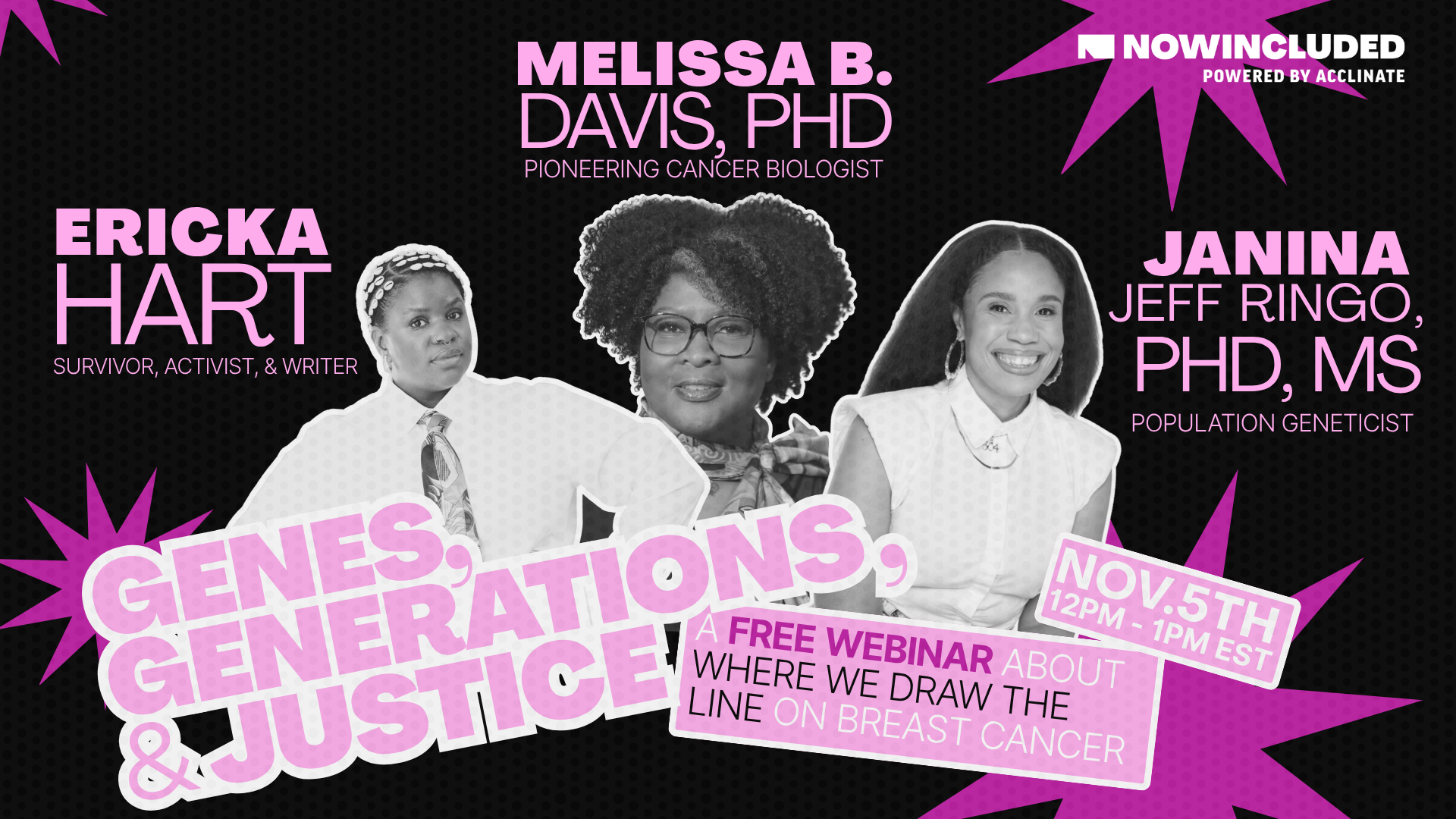 Genes, Generations, and Justice Breast Cancer Webinar Genes, Generations, and Justice Breast Cancer Webinar