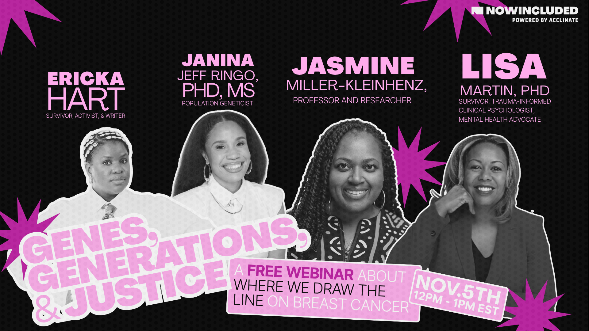 Genes Generations and Justice Breast Cancer Webinar Genes Generations and Justice Breast Cancer Webinar