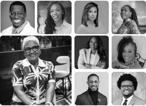 BHM Banner black and white