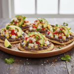 Black Bean Jicama Tostadas