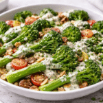 Broccolini Salad with Creamy Blue Cheese Dressing