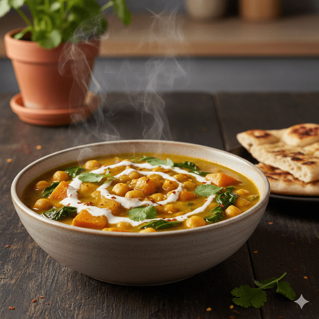 Coconut & Curry Chickpea Stew