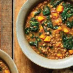 Iron Rich Spinach Lentil Soup