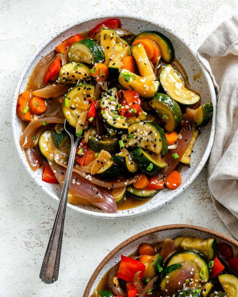 Sautéed Zucchini & Bell Pepper Medley