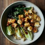 Sesame Crusted Tofu with Bok Choy