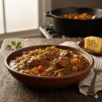 Smothered Turkey Cabbage Stew