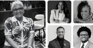 2026 NOW List honorees: Joanice Thompson, Dr. Zerita Buchanan, Alisha Moore, Coach Jordan McCann, and Preston Wrights.