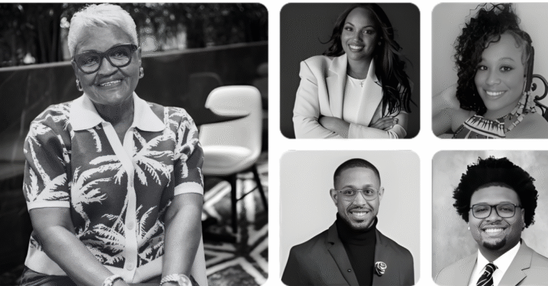 2026 NOW List honorees: Joanice Thompson, Dr. Zerita Buchanan, Alisha Moore, Coach Jordan McCann, and Preston Wrights.