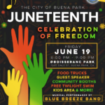 2026 Juneteenth Celebration of Freedom Flyer City of Buena Park