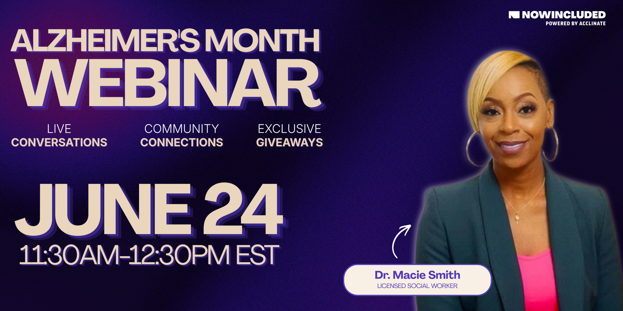 Alzheimer's Month Webinar details