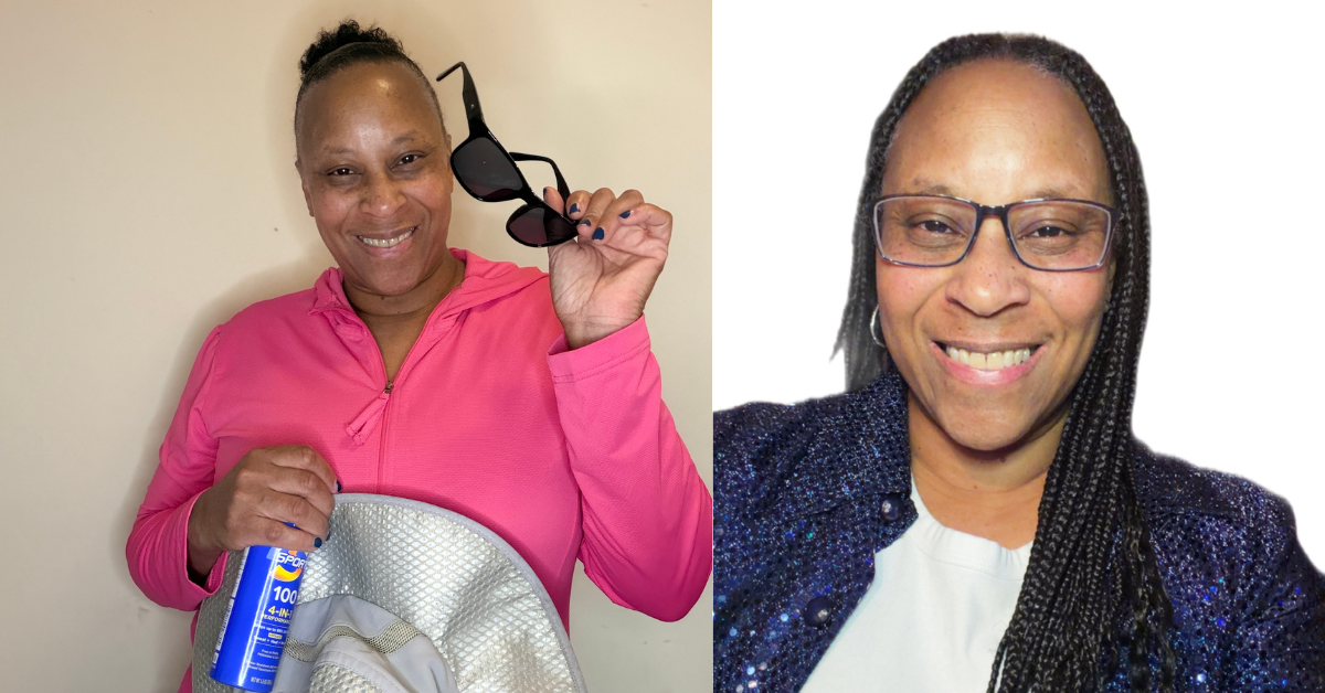 Side-by-side image of Racquel Dozier, lupus warrior and founder of Lupus in Color.