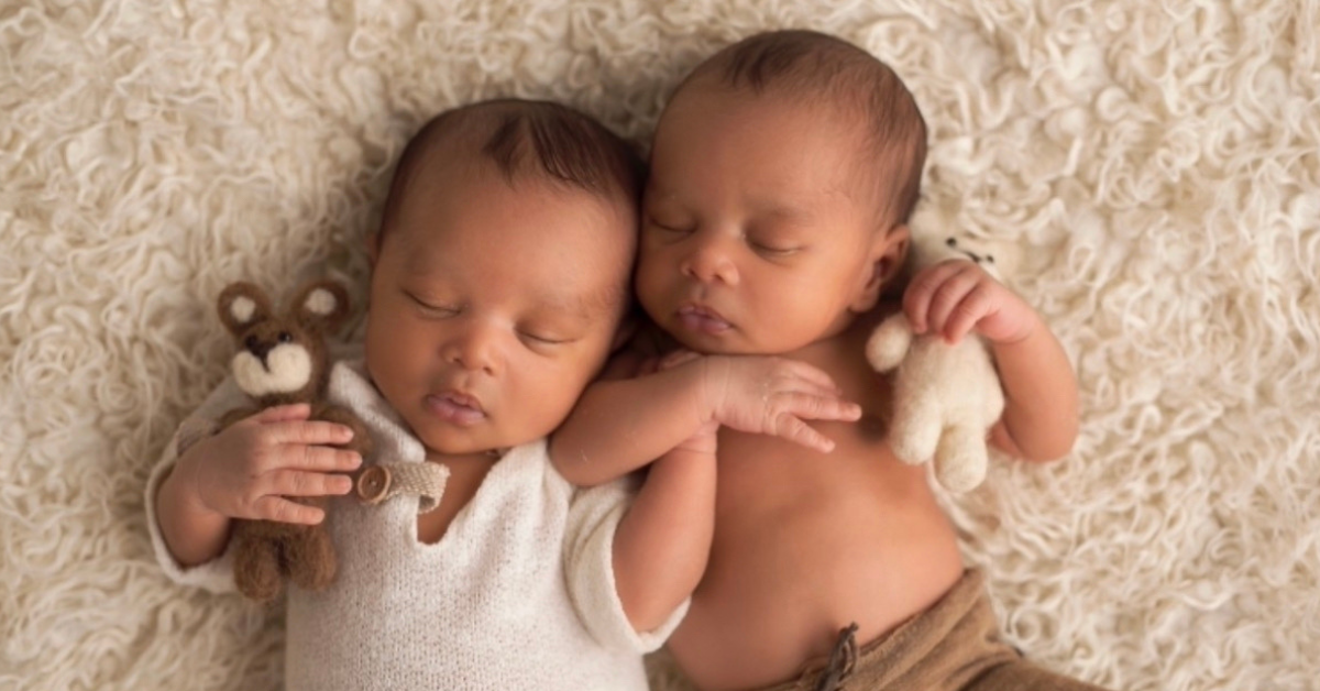 NOWINCLUDED member who shared her breastfeeding journey, Laquita, shares a picture of her two newborn sons